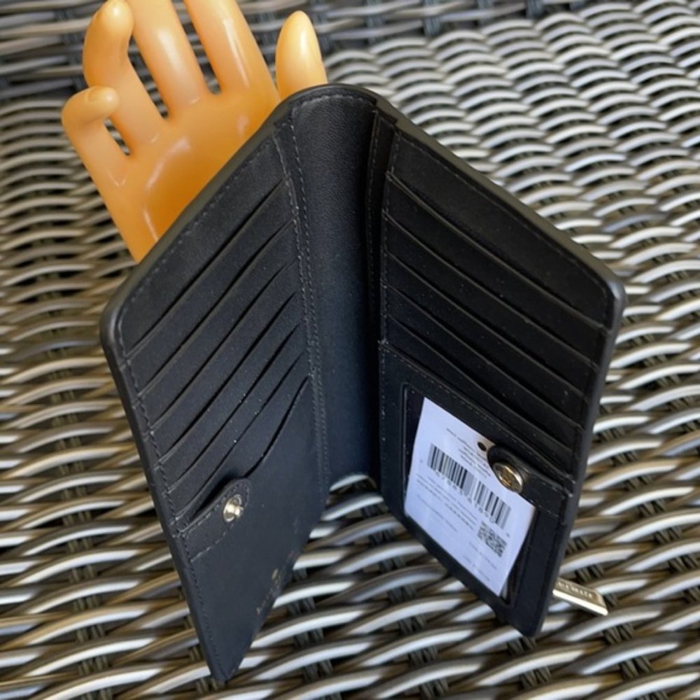 Kate Spade Staci Large Slim Bifold Wallet Black - Picture 7 of 16